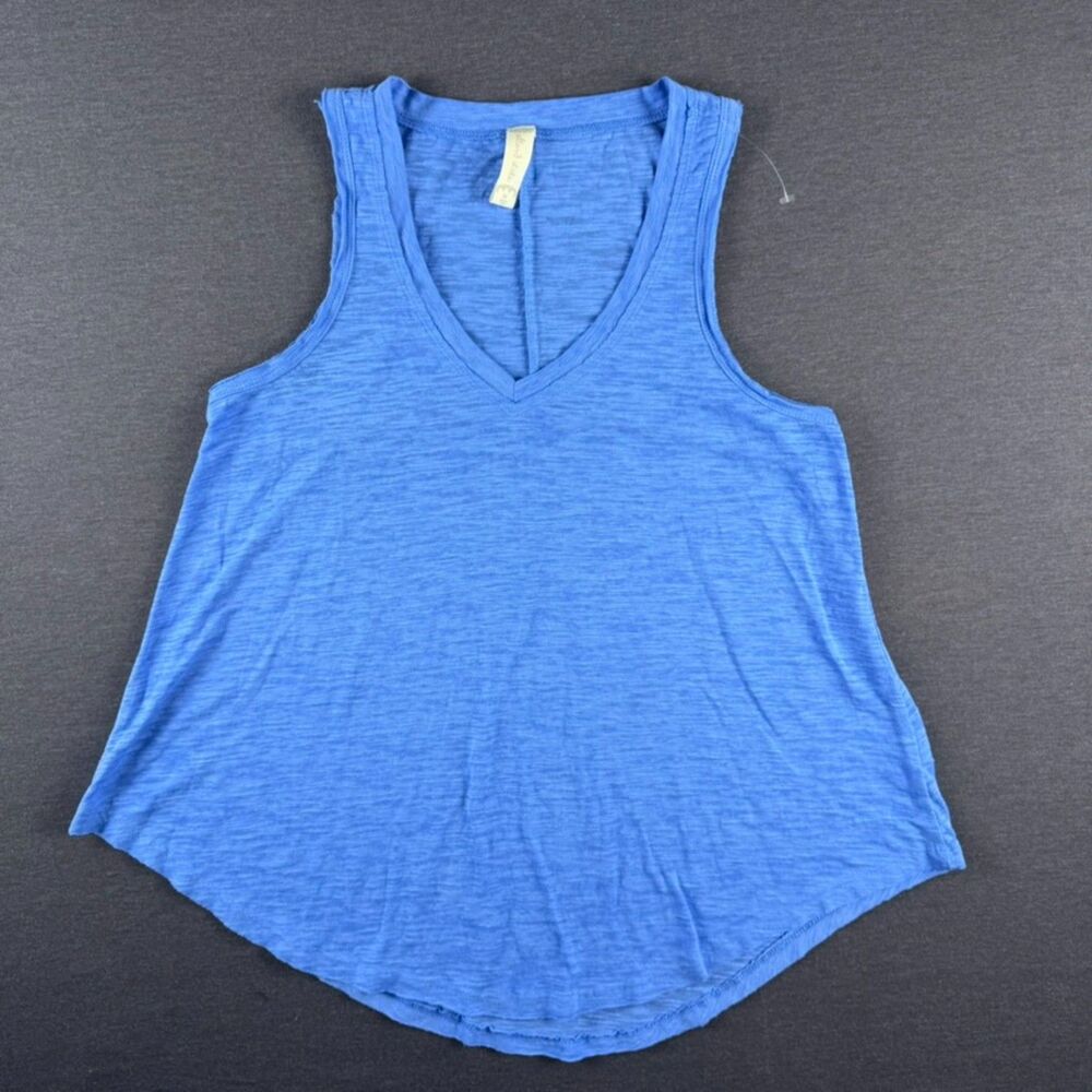Alter’d State Blue V-Neck Racerback Tank Top Size Medium - Picture 2 of 11